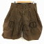ネメス Nemeth ショートパンツ バルーン チェック ボタンフライ 茶系 ブラウン系 メンズ 【中古】【ベクトル 古着】 180830 ブランド古着ベクトルプレミアム店