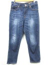 エムケー ミッシェルクラン MK MICHEL KLEIN デニム パンツ ストレート コットン 青 ブルー38 レディース 【中古】【ベクトル 古着】 180302 ブランド古着ベクトルプレミアム店