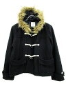 アースミュージック&エコロジー EARTH MUSIC & ECOLOGY コート ダッフル ショート ウール混 M 紺 レディース【中古】【ベクトル 古着】 160929 ブランド古着ベクトルプレミアム店