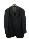 23区 オンワード樫山 HOMME ジャケット テーラード 3ボタン ウール 48 黒 ブラック メンズ 【中古】【ベクトル 古着】 170608 ブランド古着ベクトルプレミアム店