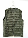 ユニクロ UNIQLO ベスト ダウン 前開き XL 緑 グリーン /AO メンズ 【中古】【ベクトル 古着】 170910 ブランド古着ベクトルプレミアム店