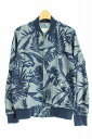アバハウス ABAHOUSE MYSELF ジャケット ブルゾン 総柄 M ネイビー メンズ 【中古】【ベクトル 古着】 170407 ブランド古着ベクトルプレミアム店