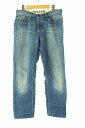 デンハム DENHAM パンツ デニム ストレート ボタンフライ 32 青 メンズ 【中古】【ベクトル 古着】 170427 ブランド古着ベクトルプレミアム店
