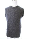 ソリア soglia ニット ベスト クルーネック ウール L グレー メンズ 【中古】【ベクトル 古着】 170228 ブランド古着ベクトルプレミアム店