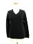 テンダンス パーレイビームス tendance par Ray BEAMS カットソー ニット Vネック 長袖 麻混 リネン混 黒 ブラック /AO レディース 【中古】【ベクトル 古着】 170911 ブランド古着ベクトルプレミアム店