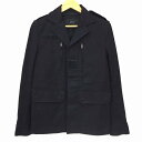 エーケーエム AKM ジャケット ワーク ジップアップ 比翼 綿 黒 ブラック M メンズ 【中古】【ベクトル 古着】 180619 ブランド古着ベクトルプレミアム店