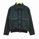 テンダーロイン TENDERLOIN ジャケット シェパードチェック ボタンフライ ウール 毛 緑 グリーン S メンズ 【中古】【ベクトル 古着】 180710 ブランド古着ベクトルプレミアム店