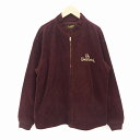 テンダーロイン TENDERLOIN ジャケット ブルゾン コーデュロイ ジップ 刺繍 チェーンスティッチ 10AW 綿 赤茶色 ワインレッド L メンズ 【中古】【ベクトル 古着】 180712 ブランド古着ベクトルプレミアム店