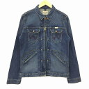 エーケーエム AKM ラングラー Wrangler 別注 デニムジャケット Gジャン ジップアップ インディゴ XL メンズ 【中古】【ベクトル 古着】 180723 ブランド古着ベクトルプレミアム店