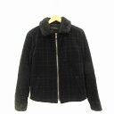 ラウンジリザード LOUNGE LIZARD ジャケット ブルゾン Thinsulate ボア ジップアップ コーデュロイ チェック 綿 コットン 黒系 ブラック系 1 メンズ 【中古】【ベクトル 古着】 180806 ブランド古着ベクトルプレミアム店