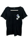 スライ SLY Tシャツ Uネック 半袖 2 黒 ブラック /YK レディース 【中古】【ベクトル 古着】 181113 ブランド古着ベクトルプレミアム店