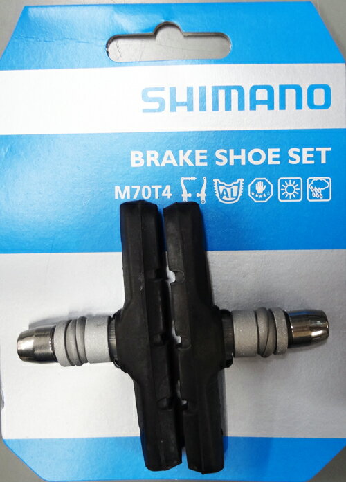【SHIMANO】 シマノ BRAKE SHOE FOR MTBブレーキシュー MTB用 M70T4ブレーキシューセット（ペア）