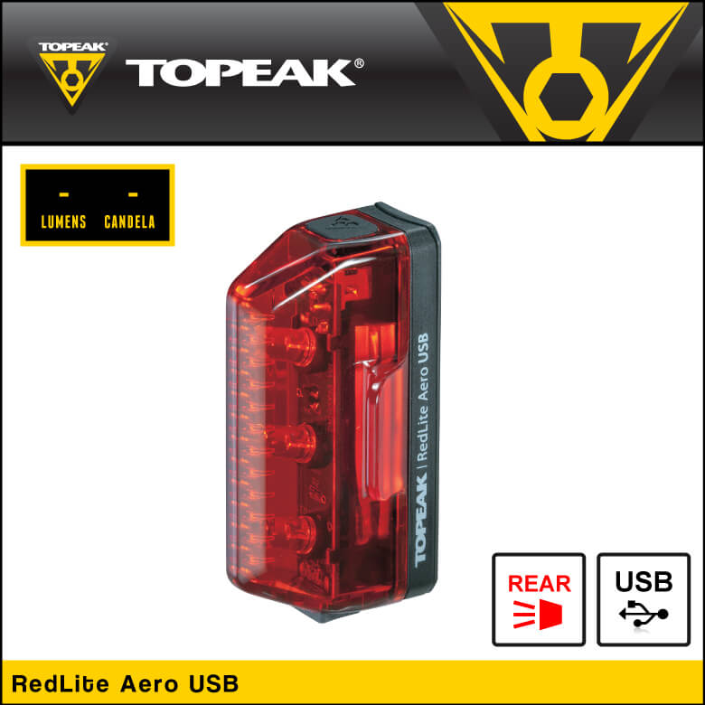 【TOPEAK】トピーク light ライト RedLite Aero USB レッドライ…...:vehicle:10030341