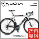 【特価セール】【送料無料】【特典付】ロードレーサー 2016年モデル KUOTA クオータ KOM frameset ケーオーエムフレームセット ホワイトレッド(10001209)