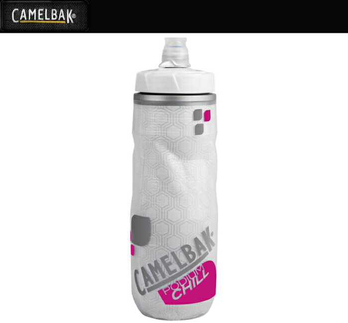 【CAMELBAK】キャメルバック ボトル ポディウムチルボトル 610ml クリア/パープル