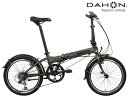 ショッピング折りたたみ自転車 (在庫有り)2022 DAHON ダホン HIT ヒット バーントメタル 6段変速 折り畳み