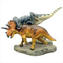 ダイナソー ミニモデル ジオラマフィギュア ティラノサウルス vs トリケラトプス恐竜 フェバリット ギフト雑貨 荒木一成 原型 卓上インテリア通販お買い物マラソン【全品ポイント10倍】3800円で送料無料クーポン 7/21まで