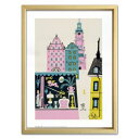 Olle Eksell アートフレーム オーレ・エクセル Gamla Stan 1939 美工社 ZOE-52774 23×32×2cm ギフト 額付きインテリア 【取寄品】
