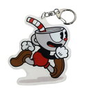 キーリング ダイカット アクリルキーホルダー CUPHEAD カップヘッド カップヘッド エンスカイ バッグチャーム コレクション ゲーム通販 メール便可