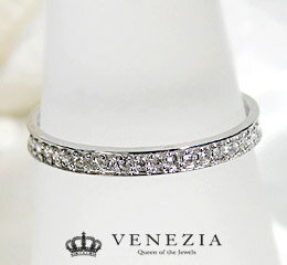 K18WG ダイヤモンド エタニティリング/ 18k 18金 ホワイトゴールド ダイア ダ…...:veneziajewels:10000267