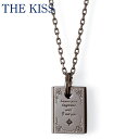 THE KISS シルバー ペアネックレス （メンズ 単品） ペアアクセサリー カップル に 人気 の ジュエリーブランド THEKISS ペア ネックレス・ペンダント 記念日 プレゼント SPD1842BKD ザキス 【送料無料】