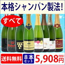 ワインセット 【ワイン】【送料無料】【限定セット】すべて本格シャンパン製法極上の泡8本セット【wine】【ワイン ギフト】【gift】^W0T202SE^