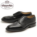 ★送料無料 チャーチ グラフトン 173 CHURCHS GRAFTON 173 ウイングチップ シューズ ブラック CHURCH’S 7869-11 BLACK メンズ MEN 短靴 靴 レザーソール 紳士靴 カジュアルシューズ ドレスシューズ