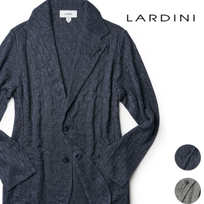 <strong>ラルディーニ</strong> <strong>ニットジャケット</strong> ケーブルニット リネン 2024SS 春夏 LARDINI サマーニット イタリア製 メンズ【送料無料】【レビュー】