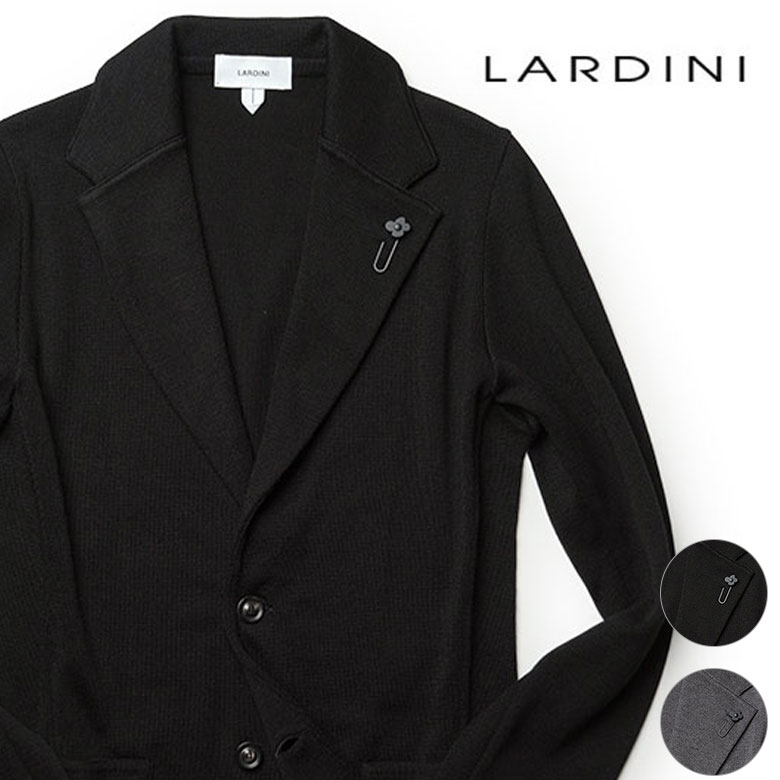 <strong>ラルディーニ</strong> <strong>ニットジャケット</strong> ウール シングル 秋冬 ジャケット 12ゲージ LARDINI イタリア製 メンズ【送料無料】【レビュー】