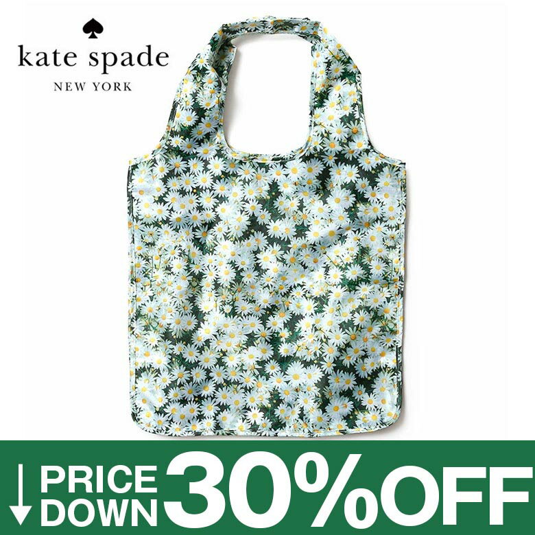 【30%OFF】<strong>ケイトスペード</strong> エコバッグ 折りたたみ コンパクト 買い物袋 レジバッグ ショッピングトート エコバック かわいい おしゃれ ブランド KATE SPADE【レビュー】 【返品不可】