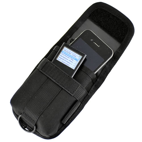 CHROME クローム Accessorie Pouch Black [アクセサリーポーチ ブラック][携帯ケース][モバイルケース][小物ケース][iPod][スマートフォン][iPhone]CHROME クローム メインのコンパートメントが二つある便利な携帯ホルダー
