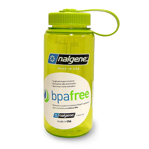 NALGENE ナルゲン カラーボトル 広口 0.5リットル Tritan スプリンググリーン [水筒][bpa free][bpaフリー]