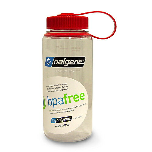 NALGENE ナルゲン カラーボトル 広口 0.5リットル Tritan クリア [水筒][bpa free][bpaフリー]水筒 BPAフリー NALGENE ナルゲン ボトル 飲み口が広く、飲み物を飲んだり、入れたりするのに便利な広口タイプの水筒