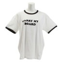 ハーレー(HURLEY) Tシャツ レディース 半袖 CARRY MY BOARD RINGER SIS@AH6154-100 オンライン価格 (レディース)