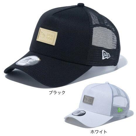 ニューエラ（NEW ERA）（メンズ、レディース）ゴルフ キャップ 9FORTY A-Frame トラッカー ボックスロゴ <strong>メタル</strong>プレート 14109241 14109244