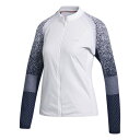 アディダス(adidas) ゴルフウエア アウター レディース 秋冬 ファブリックミックス ストレッチ長袖ジャケット INS17-FS6317W/NV (レディース)