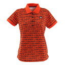 ルコック スポルティフ(Lecoq Sportif) ロゴジャガード半袖シャツ QGWQJA04-OR00 (レディース)
