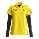 【3月1日限定!ポイント最大3倍!ワンダフルデー要エントリー】ルコック スポルティフ(Lecoq Sportif) レイヤード半袖シャツ QGWQJA03W-YL00 (レディース)