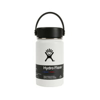 HydroFlask 12oz Wide 水筒 5089021-01White （Mens、Ladys）の画像