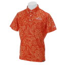 クランク(Clunk) DPSSBD花柄ポロPGA (メンズポロシャツ) CLMC6S307 ORG 【16春夏】 (Men's)