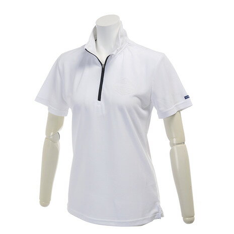 フィドラ（FIDRA） ゴルフウェア レディース 半袖ポロシャツ　プルジップ FA211317 ホワイト （Lady's）