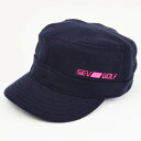 セブゴルフ(SEV GOLF) ワークキャップ (レディースキャップ) 12-SGLDGS26 ブラック 【12秋冬】※店頭展開商品の為、汚れが有る場合がございます。 (Lady's)