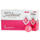 タイトリスト(TITLEIST) ゴルフボール VELOCITY ピンク 1ダース T8325S-J (メンズ)