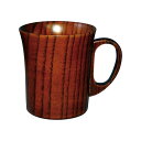 0F23-16 丸十 木製 羽反マグカップ 300ml