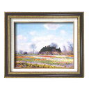 (額装品)世界の名画9573 F6 モネ「花畑」 117195