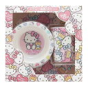 pos.386565 メラミン子供用食器セット ハローキティ パステルカラフル SET924