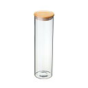 CASUAL PRODUCT スタンダードガラスキャニスター ウッドリッド スパゲティージャー 1400ml 576911