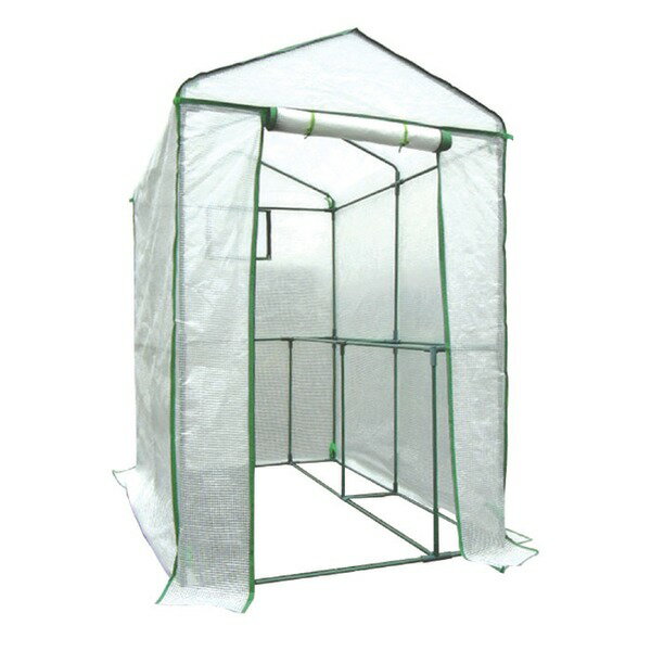 家庭用ビニールハウス(簡易温室) 「グリーンジャンボ」 ファスナー式 メッシュ窓付き 高さ190cm 送料込!