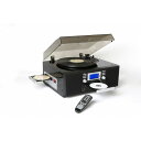 ダブルCDマルチプレーヤー/レコードプレーヤー 【ピアノブラック】 スピーカー内蔵 とうしょう TS-7885PBL 送料無料!