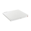 バッファロー USB2.0用ポータブルDVDドライブ 軽量コンパクトタイプ 書き込みソフト付属 Windows/Mac両対応 ホワイトDVSM-PLV8U2-WHA 1台 送料込!
